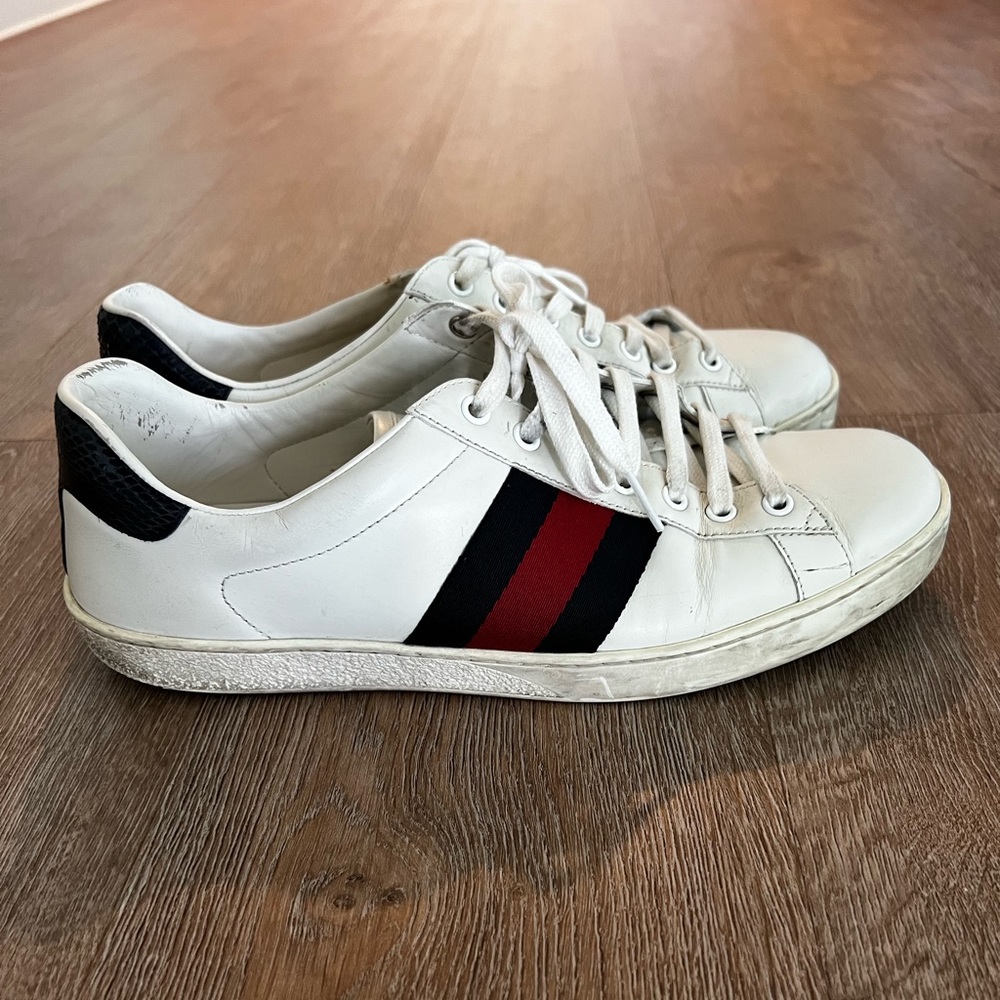 Gucci GG stripe tennis sneakers